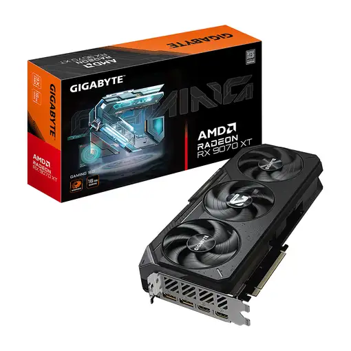 GIGABYTE Radeon RX 9070 XT GAMING 16G Tarjeta gráfica - 16 GB GDDR6, 256 bits, PCI