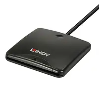 Lindy 43407 lector de tarjeta magnética USB Negro
