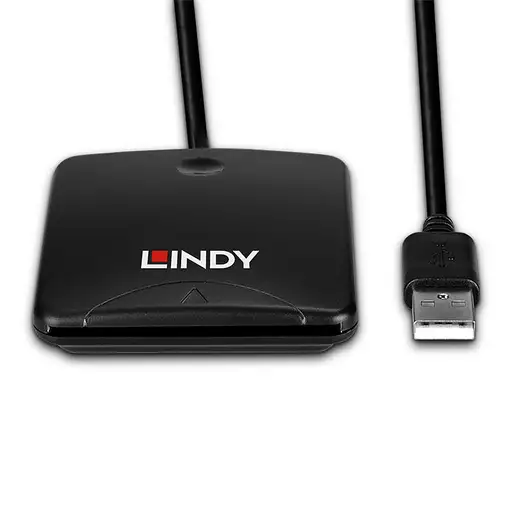 Lindy 43407 lector de tarjeta magnética USB Negro