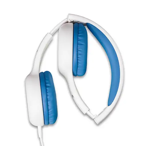 Lenco HP-010BU auricular y casco Auriculares Alámbrico Diadema Música Azul, Blanco