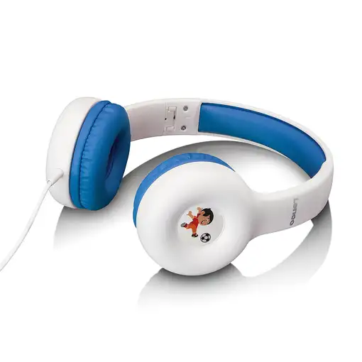 Lenco HP-010BU auricular y casco Auriculares Alámbrico Diadema Música Azul, Blanco