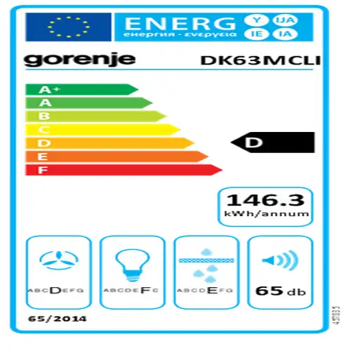 Gorenje DK63MCLI De pared Marfil 621 m³/h