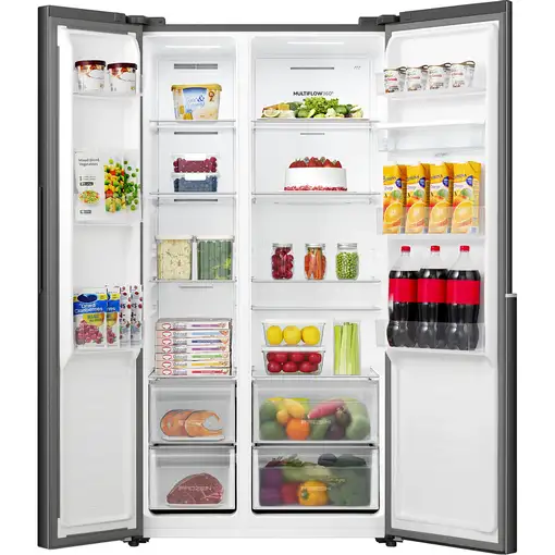 Gorenje NRS917E41BXWD nevera puerta lado a lado Independiente 541 L Negro