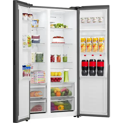 Gorenje NRS917E41BXWD nevera puerta lado a lado Independiente 541 L Negro