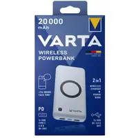 Varta 57909 101 111 batería externa Polímero de litio 20000 mAh Cargador inalámbri