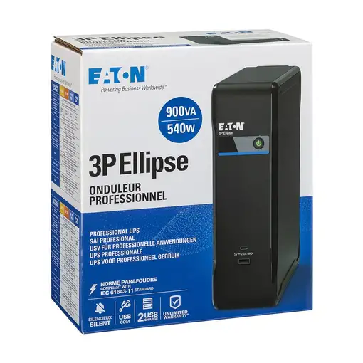 Eaton 3P Ellipse 900 sistema de alimentación ininterrumpida (UPS) En espera (Fuera