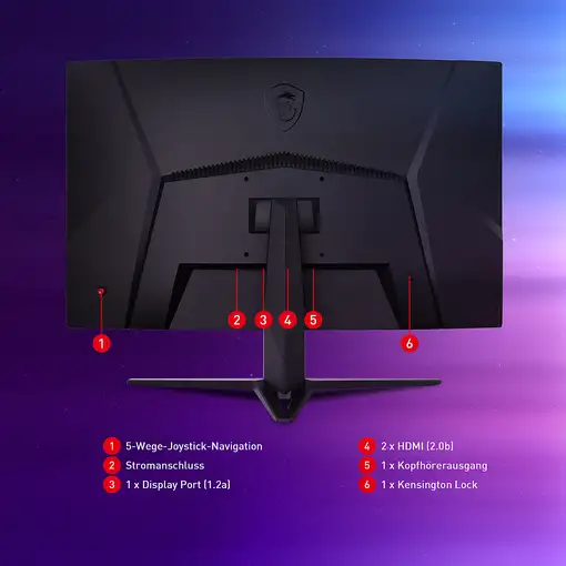 MSI G32CQ4DE E2 pantalla para PC 80 cm (31.5") 2560 x 1440 Pixeles Wide Quad HD LC
