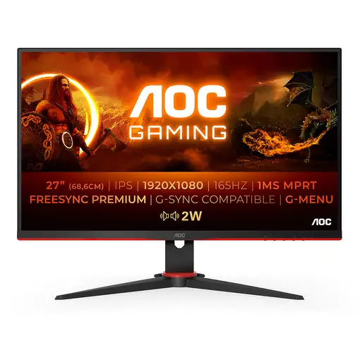 AOC G2 27G2SPAE/BK LED display 68,6 cm (27") 1920 x 1080 Pixeles Full HD Negro, Ro