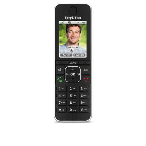 Fon FRITZ! C6 Teléfono DECT Identificador de llamadas Negro
