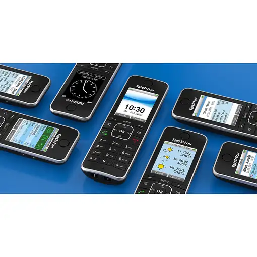 Fon FRITZ! C6 Teléfono DECT Identificador de llamadas Negro