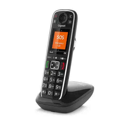 Gigaset E720 Teléfono DECT/analógico Identificador de llamadas Negro