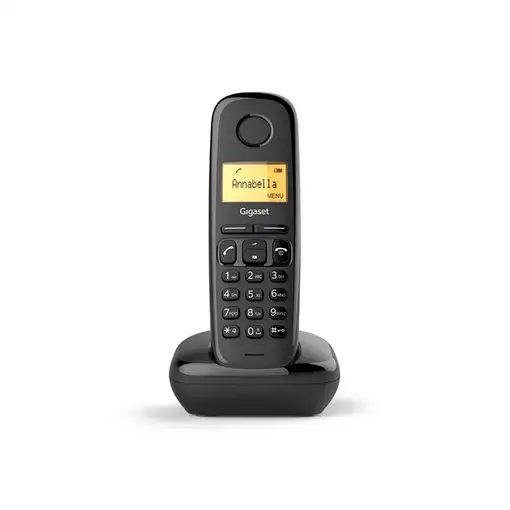 Gigaset A170 Teléfono DECT/analógico Identificador de llamadas Negro