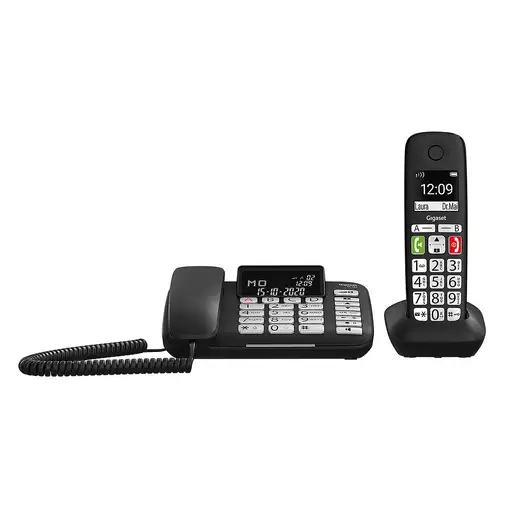 Gigaset DL780 Plus Teléfono DECT/analógico Identificador de llamadas Negro