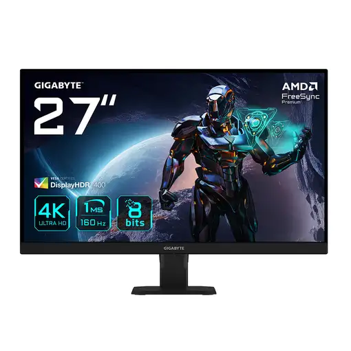 GIGABYTE GS27U 27" Monitor de juegos UHD - 3840 x 2160, 160Hz, 1ms, 350 cd/m², Dis