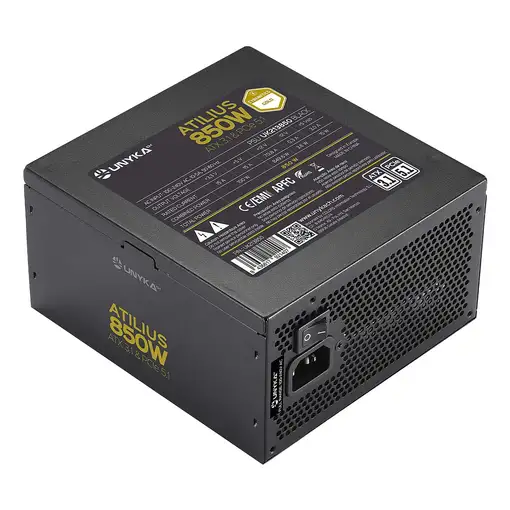 UNYKAch Fuente de Alimentación ATX Atilius 3.1 Black 850W Gold