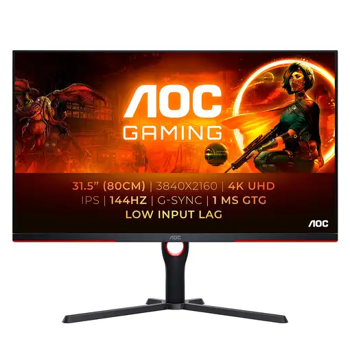 AOC G3 U32G3X/BK LED display 80 cm (31.5") 3840 x 2160 Pixeles 4K Ultra HD Negro,