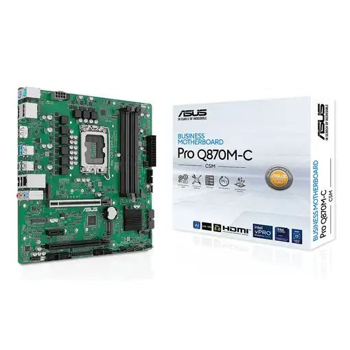 ASUS PRO Q870M-C-CSM Intel Q870 LGA 1851 (Socket V1) micro ATX