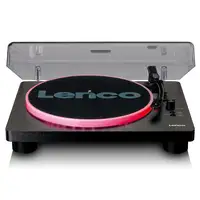 Tocadiscos MP3 Negro 4W LS-50LEDBK LENCO