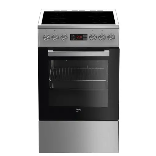 Cocina independiente cerámico 4 zone(s) horno eléctrico Acero inoxidable 7786 Cocina independiente cerámico 4 zone(s) horno eléctrico Acero inoxidable 7786