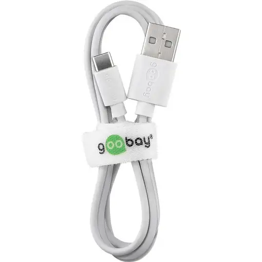 Goobay 45563 cable USB USB 2.0 1 m USB A USB C Blanco