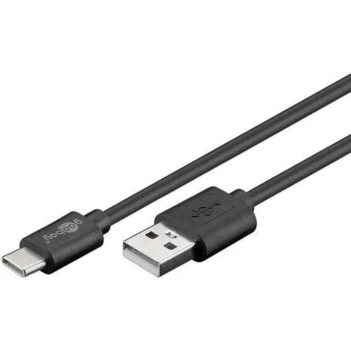 Goobay 55468 cable USB USB 2.0 1,8 m USB C USB A Negro