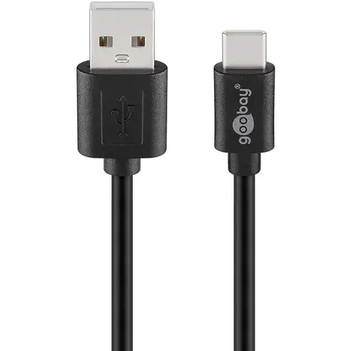 Goobay 55467 cable USB USB 2.0 0,5 m USB C USB A Negro