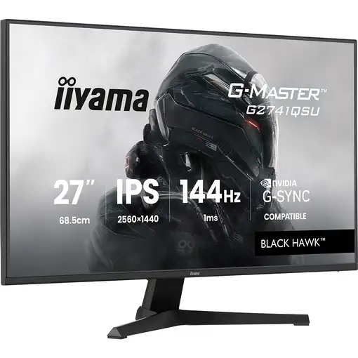 iiyama G-MASTER G2741QSU-B1 pantalla para PC 68,6 cm (27'') 2560 x 1440 Pixeles 4K