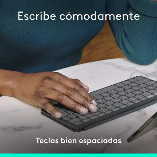 Logitech Keys-To-Go 2, teclado inalámbrico portátil para iPad con tapa integrada,