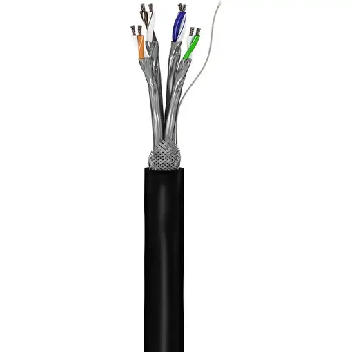 Goobay CAT 6 S/FTP 100m cable de red Negro Cat6 S/FTP (S-STP)
