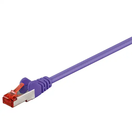 Goobay 95586 cable de red Púrpura 1,5 m Cat6 S/FTP (S-STP)