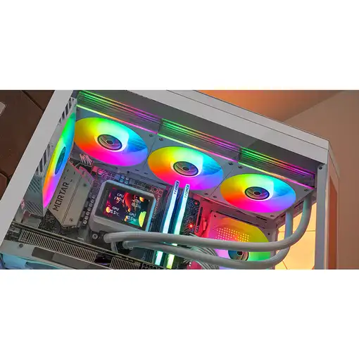 Mars Gaming ML-VISIONII360 Procesador Kit de refrigeración líquida 12 cm Blanco 1