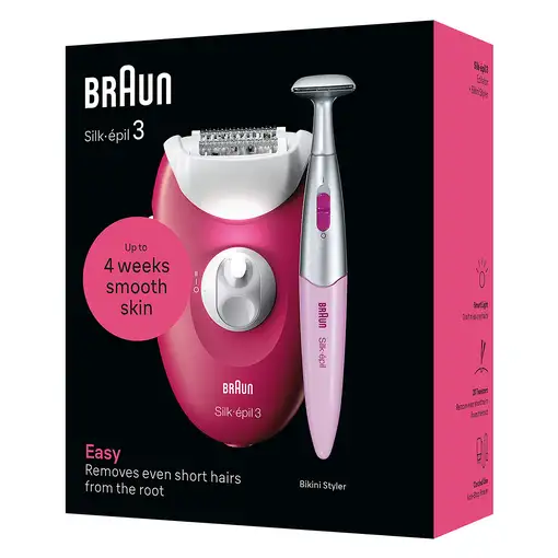 Braun Silk-épil 3 3-202 20 pinzas Fruta del bosque