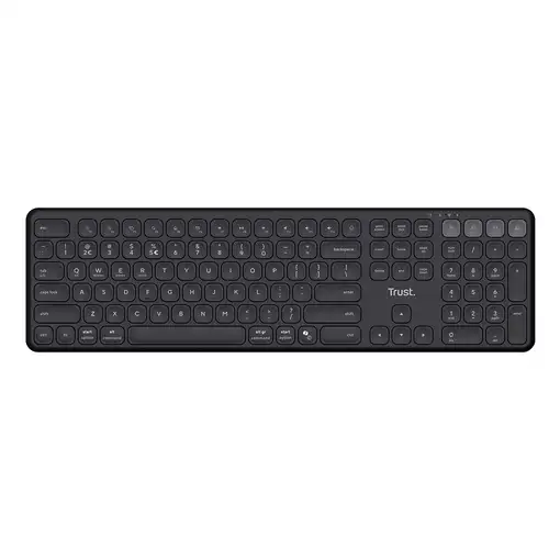 Trust Vaiya teclado Universal USB + RF Wireless + Bluetooth Inglés de EE. UU. Negr