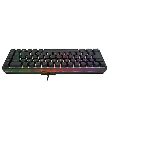 Deltaco Gaming GAM-158-DE teclado Juego USB QWERTZ Nórdico Negro