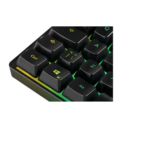 Deltaco Gaming GAM-158-DE teclado Juego USB QWERTZ Nórdico Negro