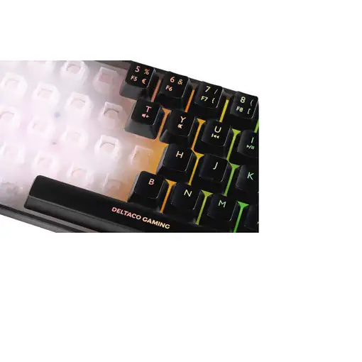 Deltaco Gaming GAM-158-DE teclado Juego USB QWERTZ Nórdico Negro