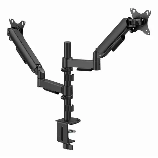 Gembird MA-DA2P-02 soporte para monitor 81,3 cm (32") Escritorio Negro