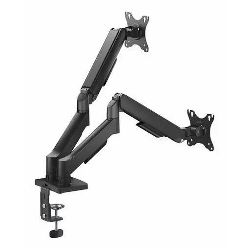 Gembird MA-DA2U-01 soporte para monitor 81,3 cm (32") Escritorio Negro