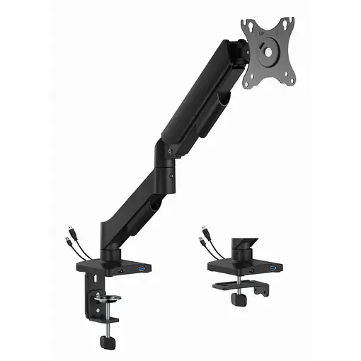 Gembird MA-DA1U-01 soporte para monitor 81,3 cm (32") Escritorio Negro