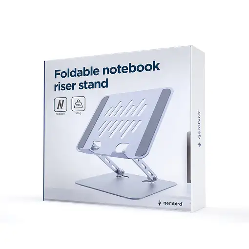Gembird NBS-D1-04 soporte para monitor 39,6 cm (15.6") Escritorio Plata