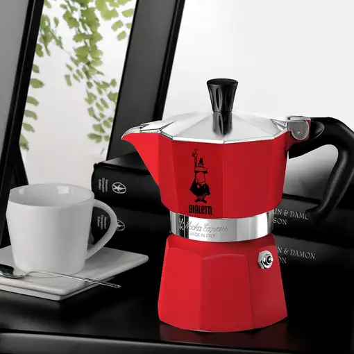 Cafeteras italianas Rojo 6 cups 04-4943 BIALETTI