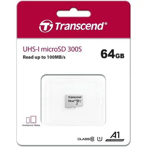 Transcend 300S 64 GB MicroSDXC NAND Clase 10
