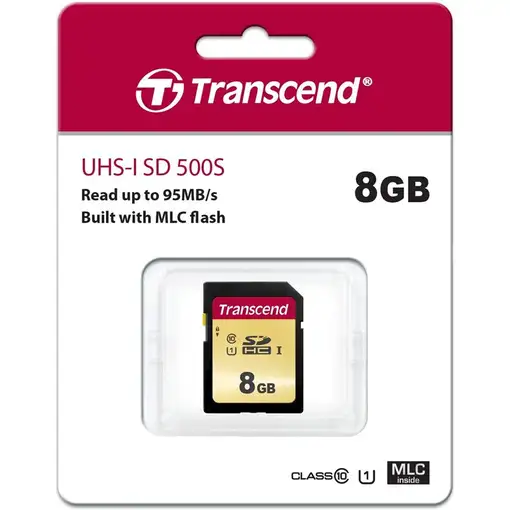 Transcend 8GB, UHS-I, SD SDHC MLC Clase 10