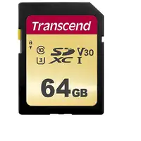 Transcend 64GB, UHS-I, SD SDXC Clase 10