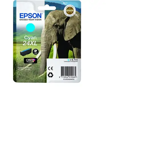 Epson Elephant Cartucho 24XL cian