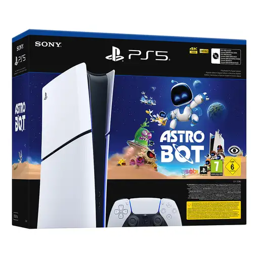 Sony PlayStation 5 Digital Edition Slim Astro Bot 1 TB Wifi Negro, Blanco