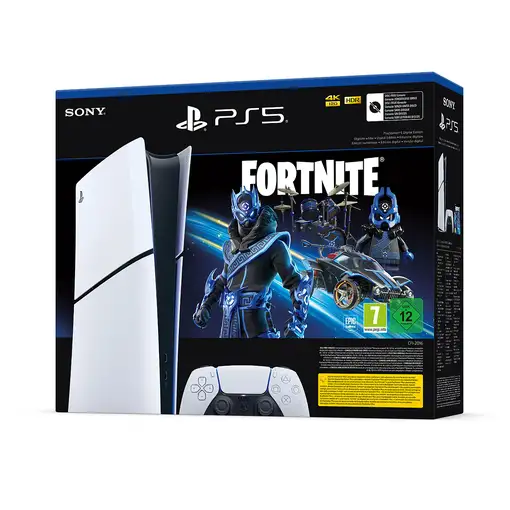 Sony Playstation 5 Digital Edition Fortnite 1 TB Wifi Negro, Blanco
