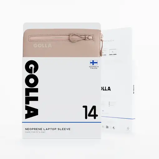 Golla 601663 maletines para portátil 35,6 cm (14") Funda Crema de color