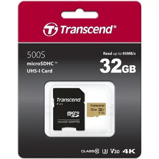 Transcend TS32GUSD500S memoria flash 32 GB MicroSDHC UHS-I Clase 10