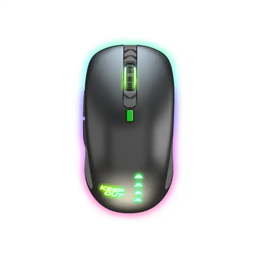 KeepOut X9CH ratón Juego Ambidextro USB tipo A Laser 8200 DPI